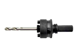 Runde Zylindersäge mit Aufnahme für präzise Schnitte in Holz, Kunststoff und Metall.