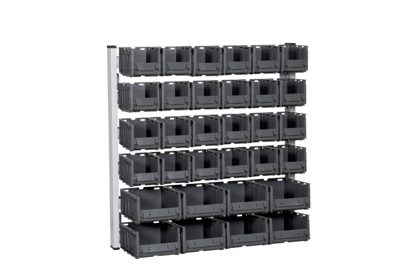 Wandregal System-Lagerbox-WANDRGL-SYSLGRBOX-24XGR.1-8XGR.2     Verpackungsinhalt    1 Einheit