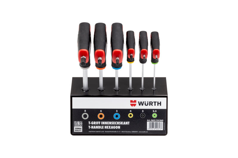 Schraubendreher T-Griff Sortiment/Set-GRF-T-SA-2K-IN6KT-METALLRACK-6TLG     Verpackungsinhalt    1 Einheit
