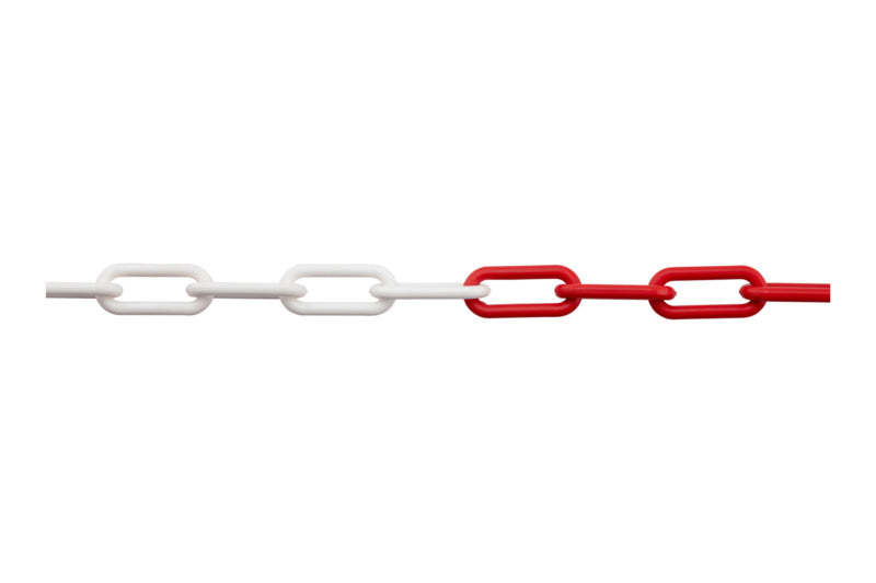 Kunststoffkette-KSTKETT-PE-ROT/WEISS-8MM-25M     Verpackungsinhalt    1 Einheit
