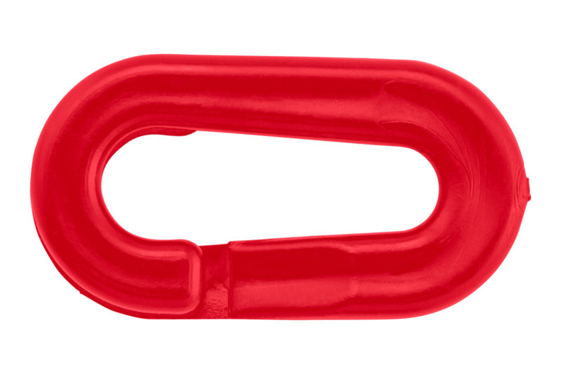 Rote Kunststoffkette mit 10 Einheiten, geeignet für verschiedene Anwendungen.