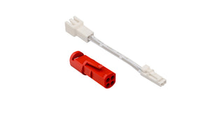 Rote ADAPT-EASYLUX-WPS-24-ROT LED-Lampe mit wetterfestem Design und modernem Stil.