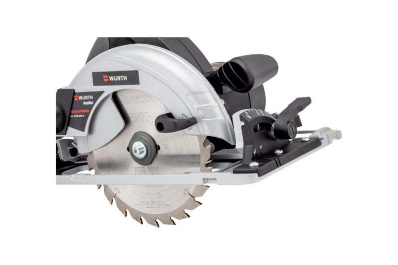 Elektro Handkreissäge mit ergonomischem Griff und präziser Schnittführung.