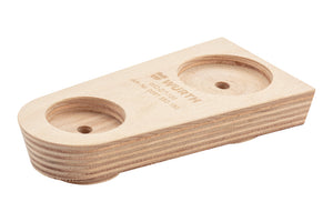 Verdeckter Holzverbinder HOVERB WC-DT-D, Maße 150x68x25 mm, 60 Stück pro Packung.