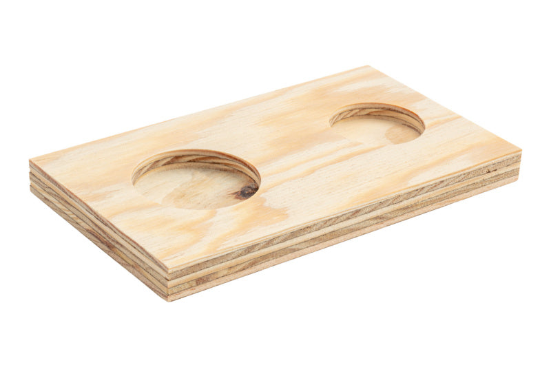 Holzverbinder HOVERB-(WC-DB) in robustem Design für unsichtbare Holzverbindungen.