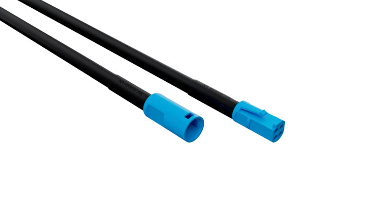 Schwarze RGB-LED-Leiste mit 2000 mm Länge für flexible, stimmungsvolle Beleuchtung.