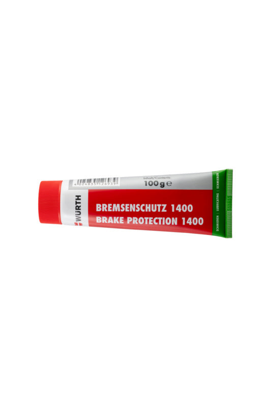 Bremsenpaste BREMSPAST-SCHUTZ-1400 in einer 100g Tube mit grauer Paste.