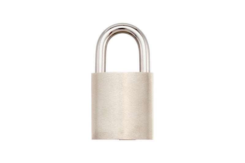 Schließanlage EPS Vorhängeschloss mit robustem Metallgehäuse und einfachem Schlüsselsystem in Verpackung.
