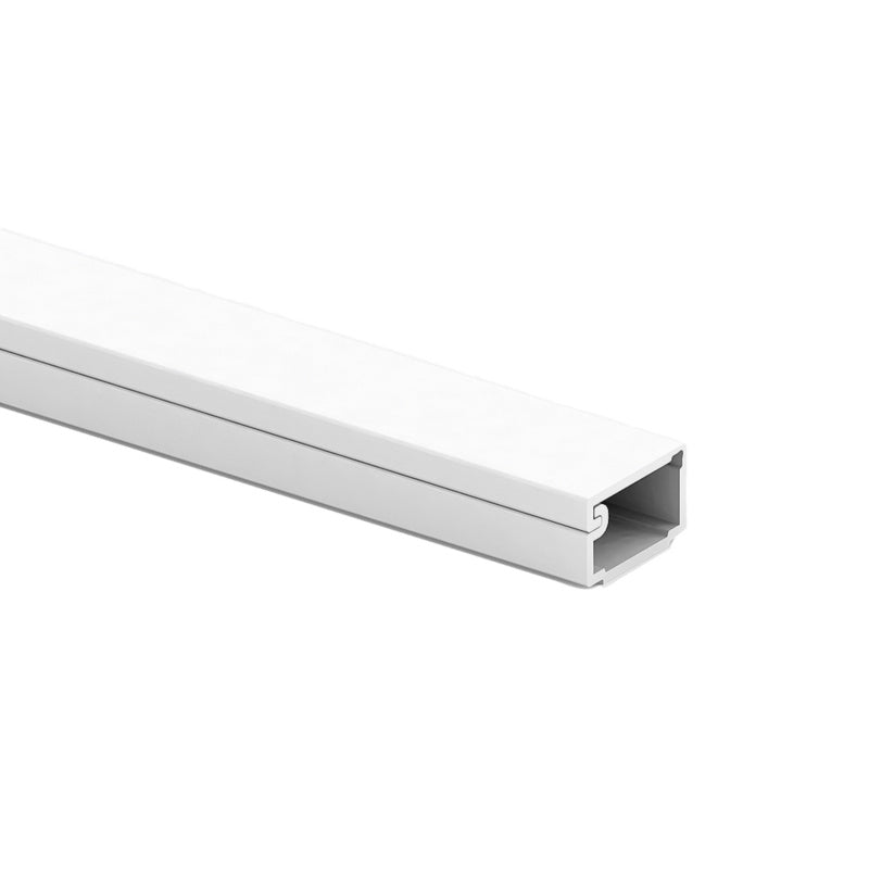 Leitungsführungskanal-LFK in neutraler Farbe, ideal für die sichere Kabelverlegung.