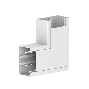 Brüstungskanal-Zubehör FLWNKL-F.BRK-BR80 in grauer Ausführung für Kabelinstallation und Verbindung.