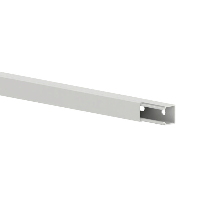Leitungsführungskanal-LFK in neutraler Farbe, ideal für die Kabelorganisation in verschiedenen Umgebungen.