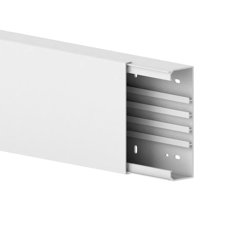 Acht weiße FBK-R9010-Profile mit den Maßen 60x200 mm in praktischer Verpackungseinheit.