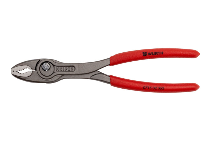 Gerade Wasserpumpenzange WAPUMPZANG 200 mm mit verstellbarer Öffnung und rutschfesten Griffen.