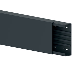 Anthrazitfarbene Fliesen 60x200 mm in einer Verpackungseinheit von 8 Stück.