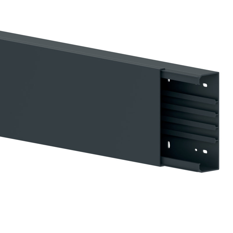 Anthrazitfarbene Fliesen 60x200 mm in einer Verpackungseinheit von 8 Stück.