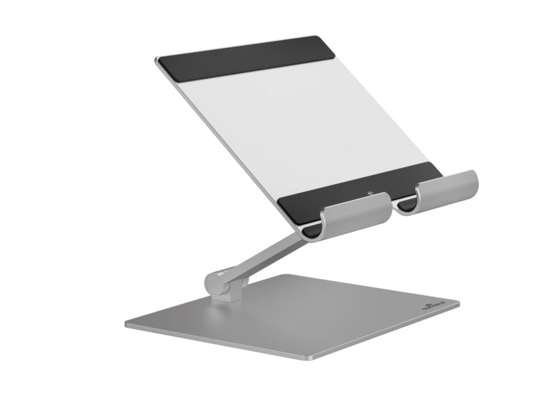 Tablet-Ständer aus hochwertigen Materialien mit verstellbarem Design und rutschfester Unterseite.