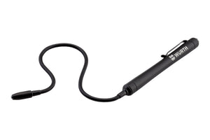Kompakte INSPLEUCHT FLEX UV-LED Taschenlampe mit flexiblem Design und UV-Lichtfunktion.