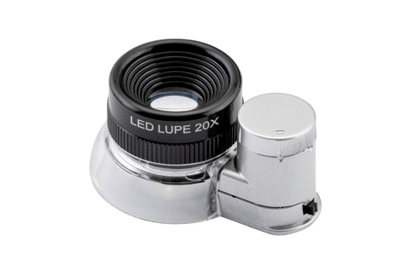 Vergrößerungslupe mit LED-Beleuchtung für präzise Scheibenreparaturen und Sichtprüfung.