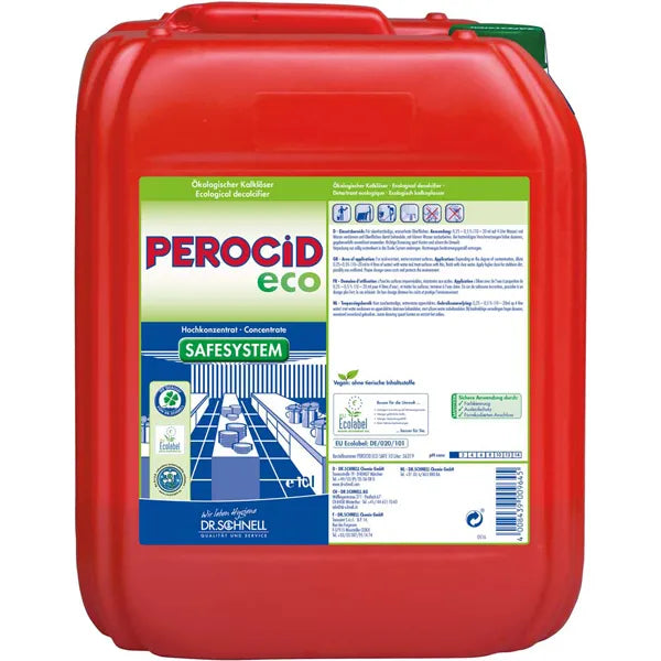 Perocid Eco 10L Kanister mit Dosierauslauf für umweltfreundliche Reinigungslösung