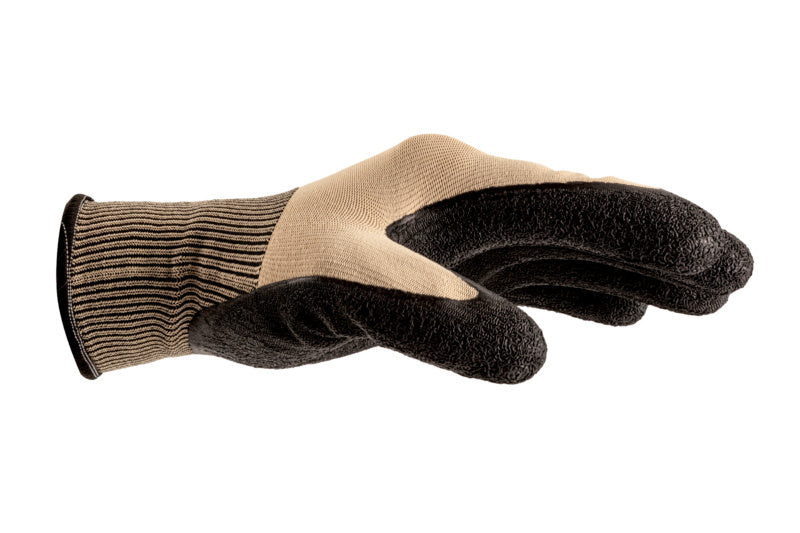 Gestrickter Schutzhandschuh mit Beschichtung, robust, flexibel und atmungsaktiv für optimalen Schutz.