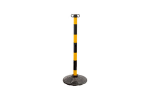 Absperrpfosten-PFOST-KST-H93CM-M.GRNDPL-SCHW/GELB     Verpackungsinhalt    2 Einheit