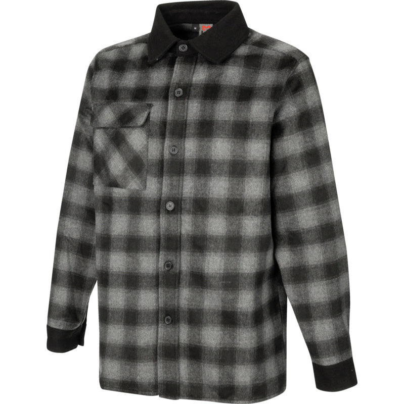 Arbeitshemd langarm-OVERSHIRT URBAN GRAUSCHWARZ XS