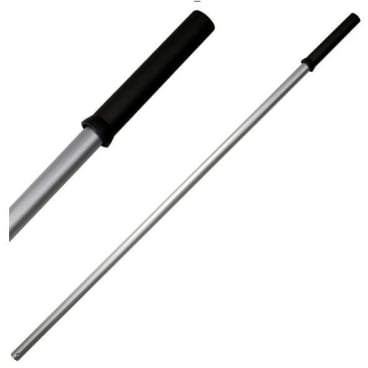 Ersatzstiel für Bürste aus Aluminium mit schwarzem Griff