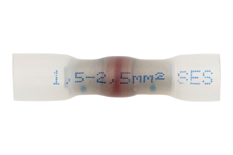 A pack of 50 crimp connectors in various sizes from 1.5 to 2.5 mm.