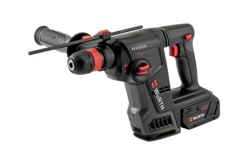 Akku-Bohrhammer BOHAM AKKU mit ergonomischem Design und integriertem Lithium-Ionen-Akku.