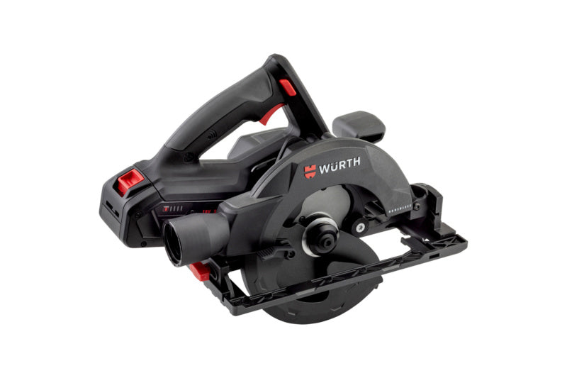 Akku Handkreissäge with a circular blade and ergonomic handle for easy cutting.