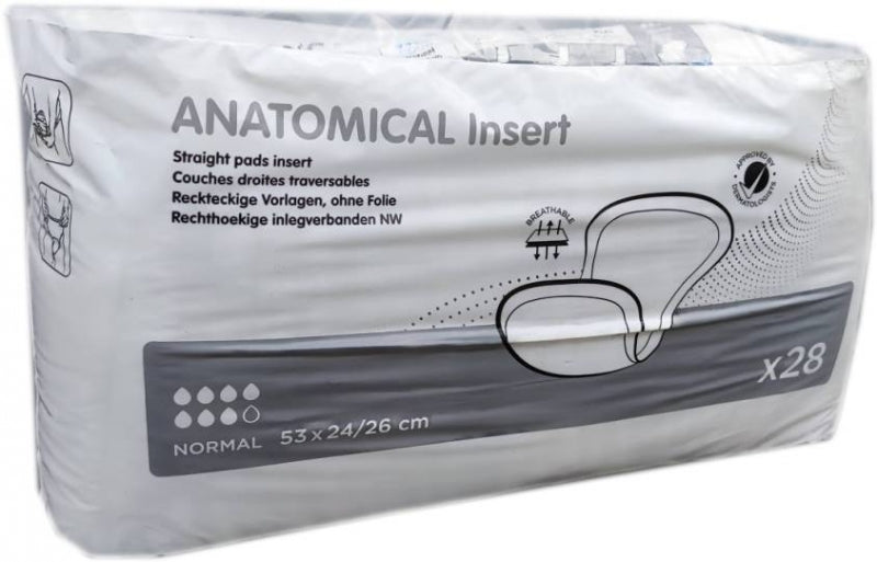 Ontex Anatomical Pad PE 28 – Blau, 53x26 cm, 28 Stück