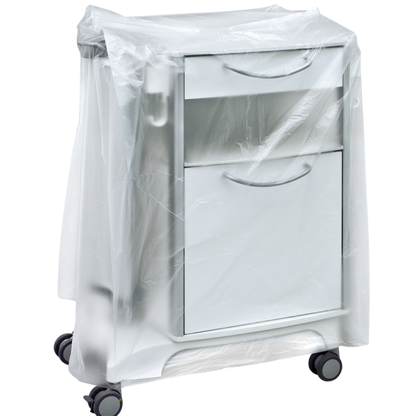 M24 Nachttischhauben HDPE Transparent 600+500x1000mm 10my 200 St/Ro