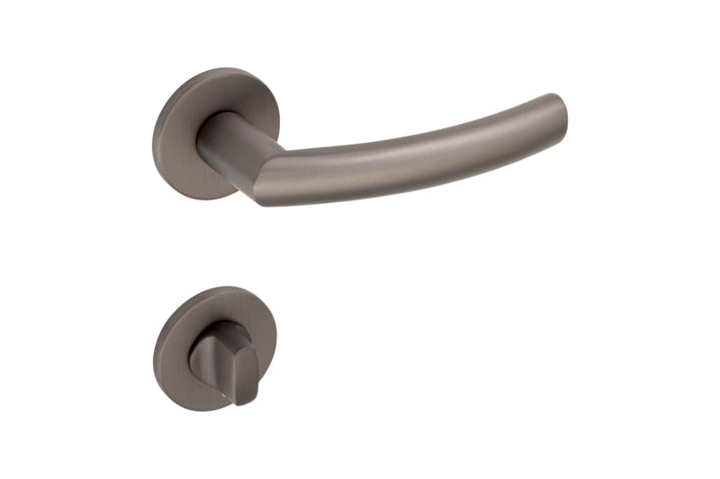 Edelstahl-Türdrücker TD-A2-A256 mit gebürsteter Oberfläche und CLICKFIX-Montagesystem.