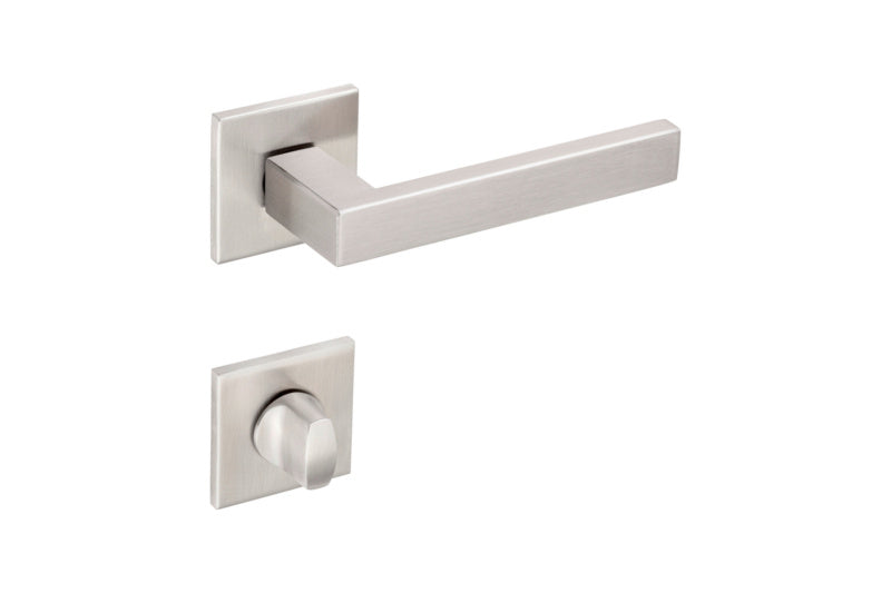 Türdrücker aus Edelstahl mit ergonomischem Design für Wohn- und Privatbereiche.