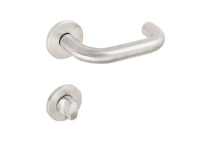 Edelstahl-Türdrücker für Wohn- und Privatbereiche mit modernem Design und einfacher Montage.