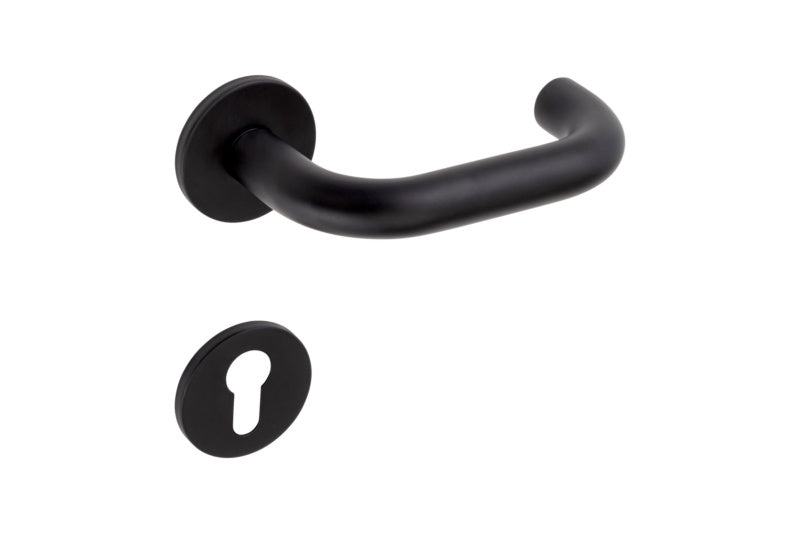 Edelstahl-Türdrücker für Wohn- und Privatbereiche mit ergonomischem Design und einfacher Montage.