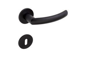 Edelstahl-Türdrücker für Wohn- und Privatbereich mit gebürsteter Oberfläche und ergonomischem Griff.