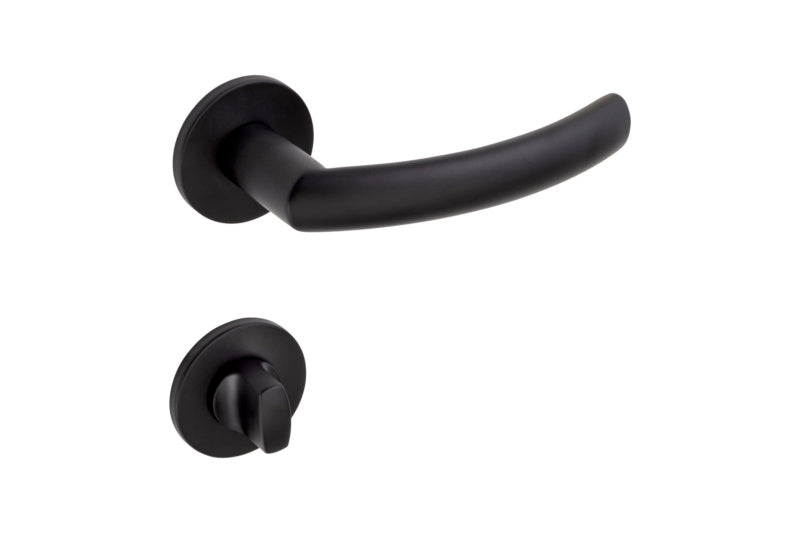 Edelstahl Türdrücker für Wohn- und Privatbereich mit gebürsteter Oberfläche und CLICKFIX-System.