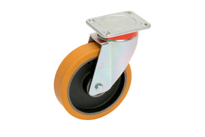 Schwerlastrolle SHWRLNKROLL-ANSHRPL-D200 mit 200 mm Durchmesser und 1000 kg Tragfähigkeit.