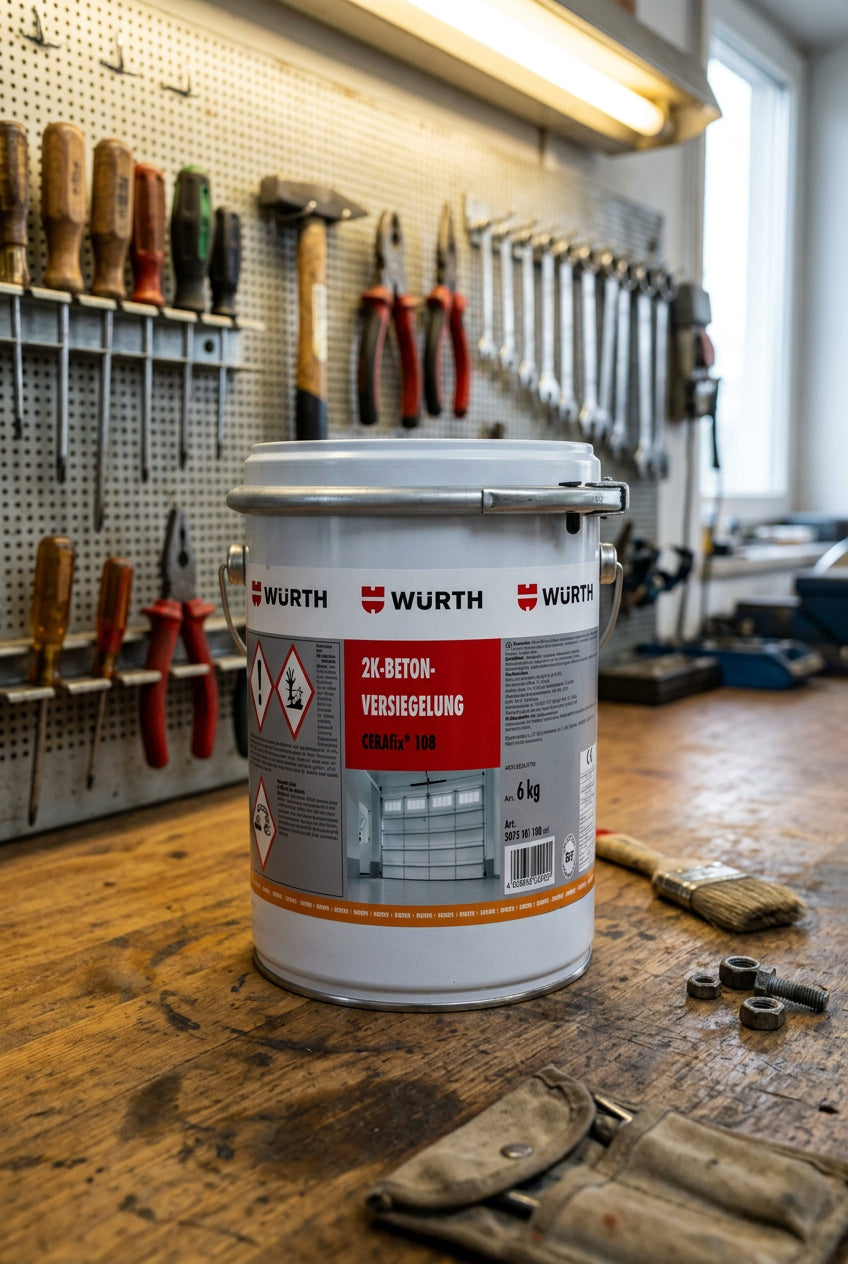 Würth Betonversiegelung Betversig-2K-Cerafix 108 6 kg 2-Komponenten Schutz für Betonoberflächen