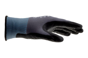 Gestrickter Schutzhandschuh mit Nitrilbeschichtung für optimalen Grip und Schutz.