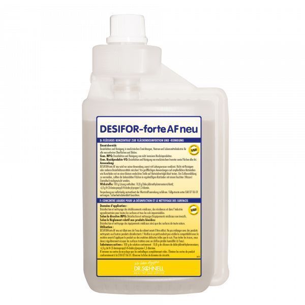 Desinfektion -Desifor-forte AF neu, 1L Flasche BAuA-Reg-Nr.: N-84407