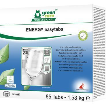 Packung mit 85 Energy easytabs, kleinen Tabletten zur schnellen Energiebereitstellung.