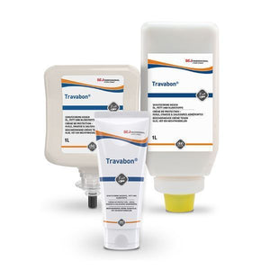 Travabon 1L Softflasche aus flexiblem Material mit Spender V und auslaufsicherem Verschluss