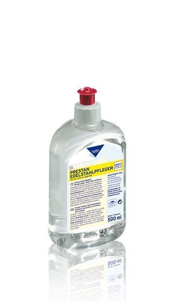 KP.PRESTAN Edelstahlpfleger in 500ml Sprühflasche zur Reinigung und Pflege von Edelstahlflächen