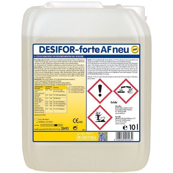 Desinfektion -Desifor-forte AF neu, 10L Kanister BAuA-Reg-Nr.: N-84407