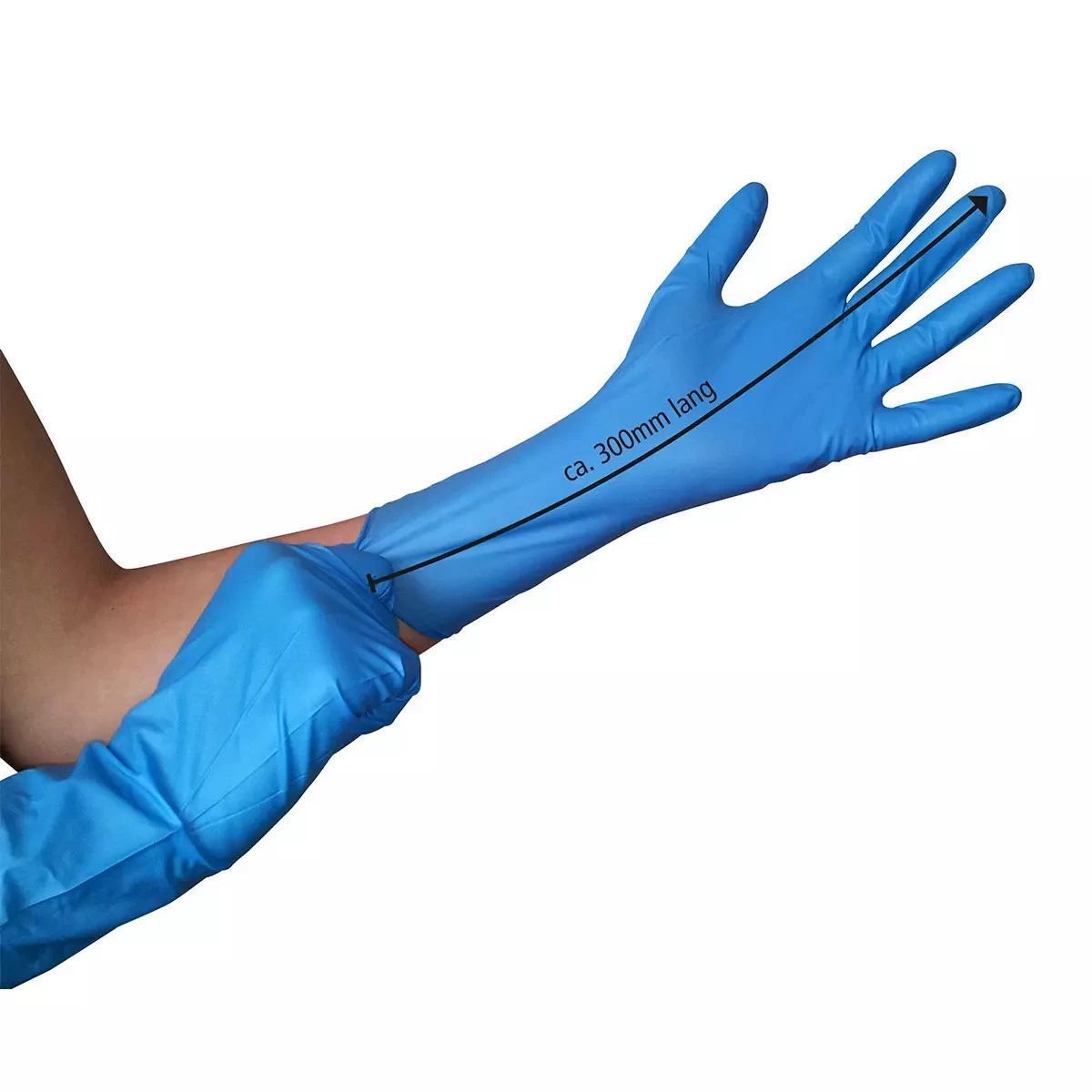 Medizinische Produkte -Med-Comfort Blue 300 Nitril Handschuhe, ungepudert, blau, Gr.XL, unsteril, 100 St/Box