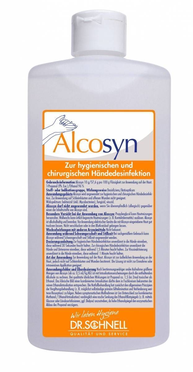 Desinfektion -Alcosyn, 500ml Flasche
