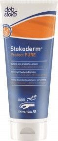 Stokoderm Protect Handcreme in einer 100ml Tube mit feuchtigkeitsspendender Formel.