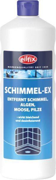 Eilfix Schimmel-Ex in einer 1L Flasche, geeignet zur Schimmelentfernung und Reinigung.